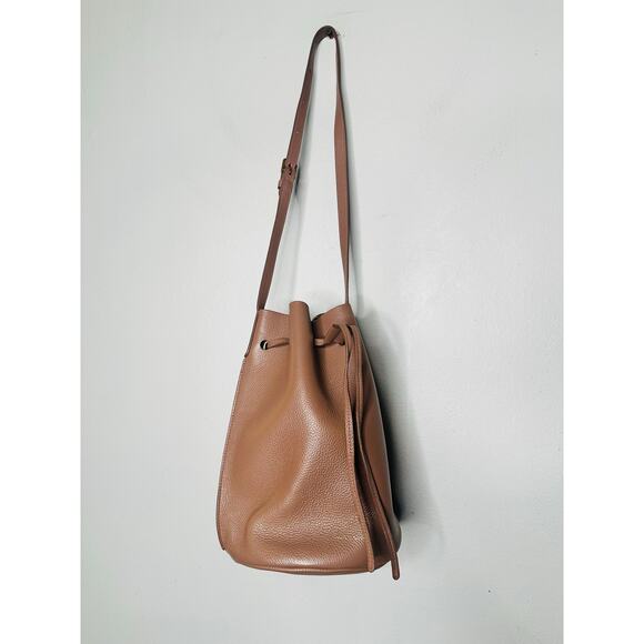 MANSUR GAVRIEL Hazelnut Brown Tan Cowhide Leather Soft Mini Bucket Bag - Picture 3 of 11
